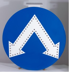 solar road sign comapct blue-G11